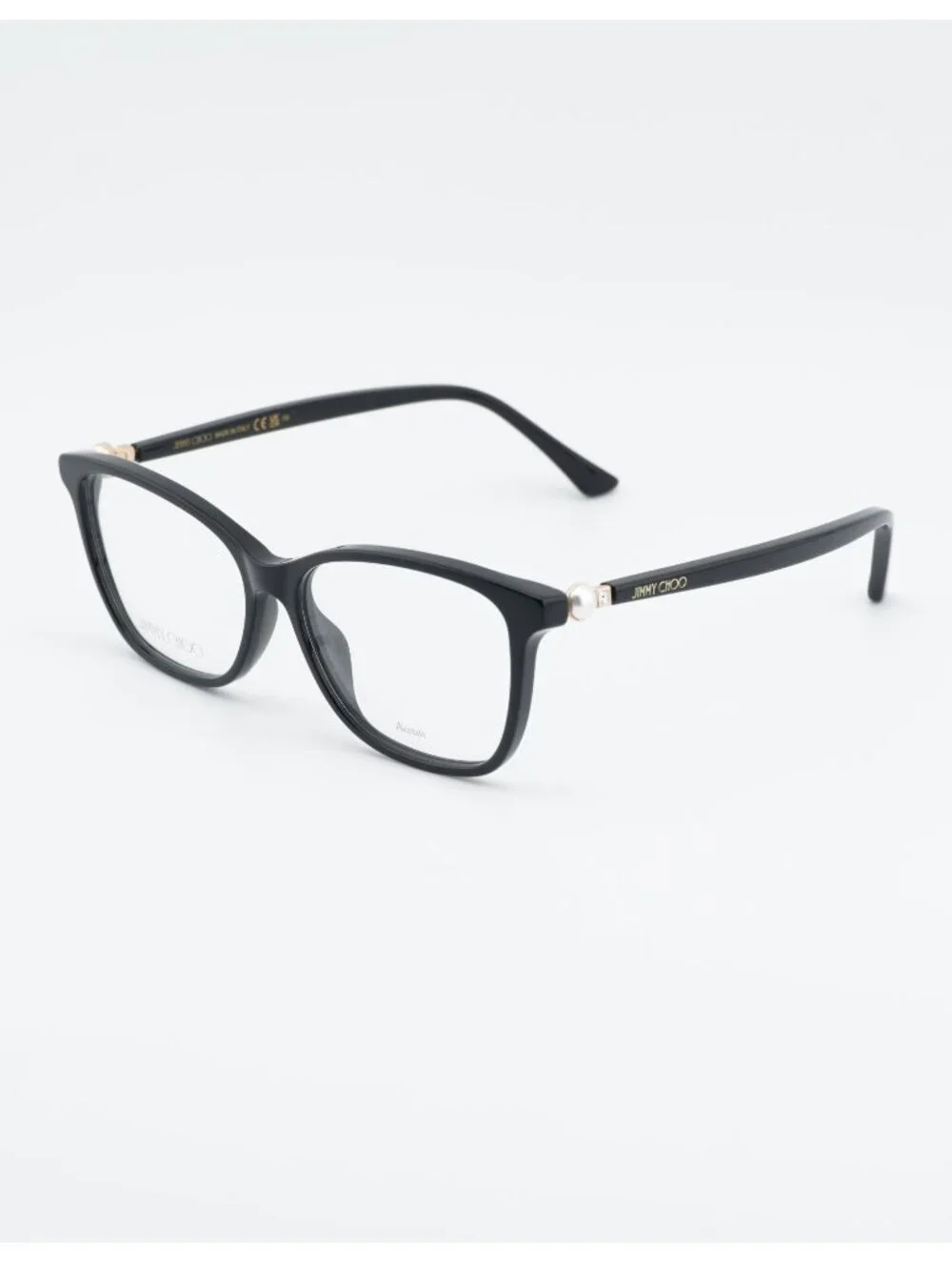 Jimmy Choo JC377 0807 00 Eyeglasses Black 53mm Rectangle Frame